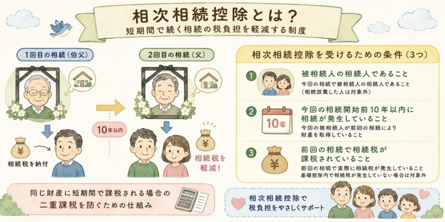 相続が続けて発生したら要確認！相次相続控除の適用条件を解説