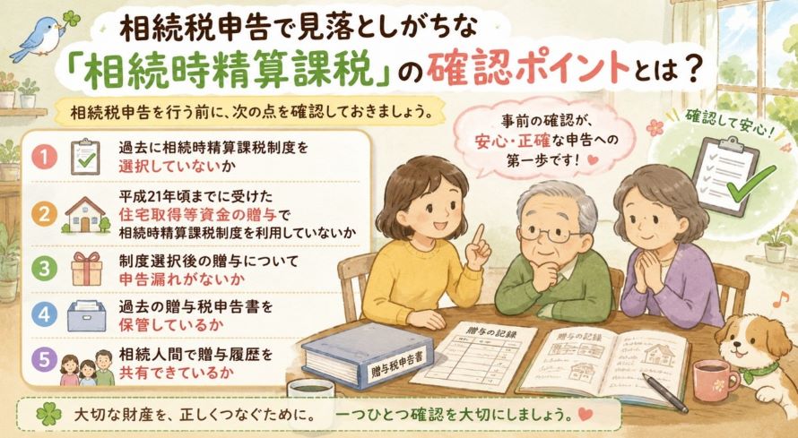 相続税申告で見落としがちな「相続時精算課税」の確認ポイントとは？